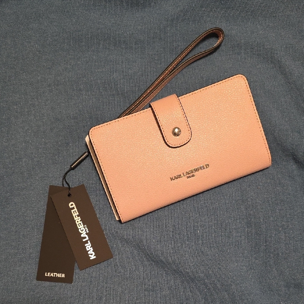 Karl Lagerfeld Pink Leather Women's Wallet